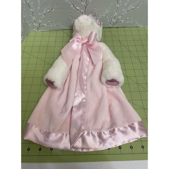 BEARINGTON BABY COLLECTION Plush Pink Unicorn Satan Back Security Blanket Lovey - Picture 3 of 11